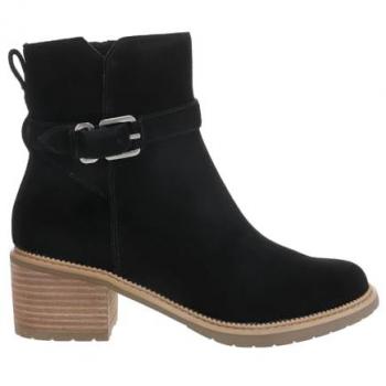 Stivaletto Toms Hailey donna in nero con fibbia