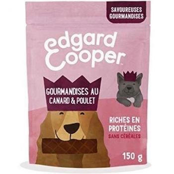 Edgard & Cooper Friandises pour Chien Chiot Naturelles sans Céréales, Canard/Poulet, 150g