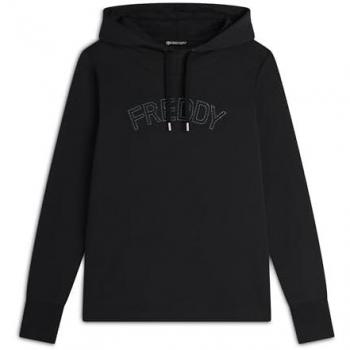 Felpa Donna Con Stampa Paisley e Logo in Borchie – Eleganza Sportiva