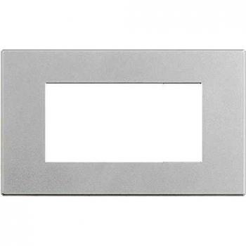 Plaque 4 Places Bticino Axolute Air Peintable Blanc Mat