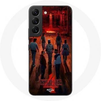Coque Samsung Galaxy S22 Affiche Équipe Stranger Things Saison 4