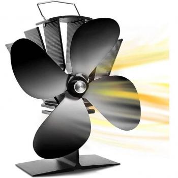 Ventilatore UltraCalor Ulisim – avvio rapido, 4 pale per stufa a legna