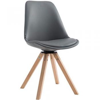 Silla de Visita Calais Square – Gris Natural y Estilo Moderno
