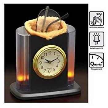 Pendulette avec Porte-Lunettes Orium 11881 Noir 12,7 x 8,3 x 13,4 cm