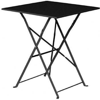 Bolero Perth Black 600 mm Square Pavement Steel Sideboard