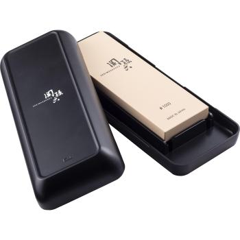 White Kai Seki Magoroku Knife Kit – AP0330 Sharpener + Case (#1000) – Japan
