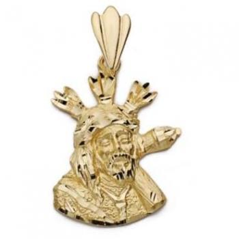 Inmaculada Romero Colgante 18k Oro Silueta Cristo