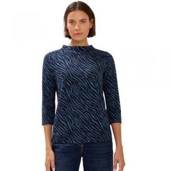 CECIL 3/4‑Ärmel Shirt, Tier‑Print in Minimalform