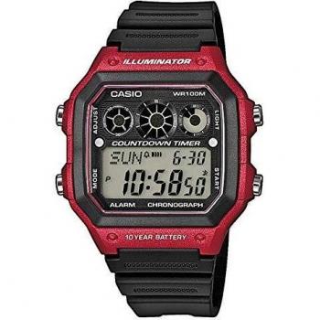 Casio Reloj Digital Rojo para Hombre