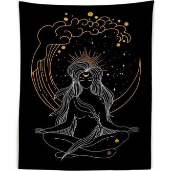 Vibraciones Lunares: Tapiz Psicodélico Bohemio