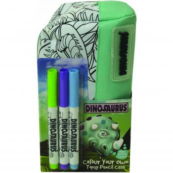 Topsy Dinosaurus: Estuche de Lápices con Cierre