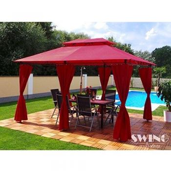 Designer Pavillon 3x4m mit integrierter LED-Beleuchtung