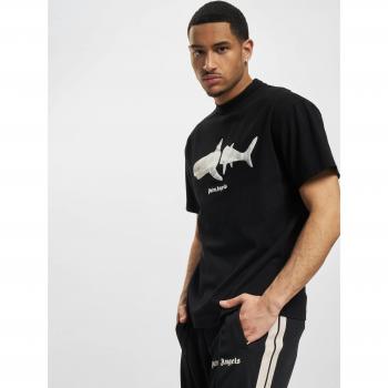Palm Angels Men's Black Shark T-Shirt