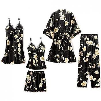 Midnight Bliss Women’s Silk Pyjama Ensemble