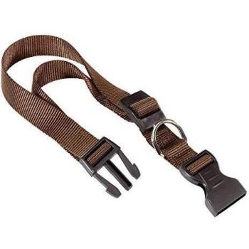 Club C15/44 – Collier nylon ajustable (marron) 30‑44 cm