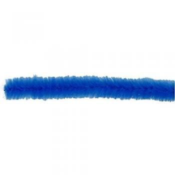 Fil chenille 15 mm, bleu foncé, 30 cm, 15 pièces