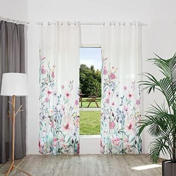 SCM Gardine Isabella, 1er-Set, 225x135cm, mit Mikrofaser Touch