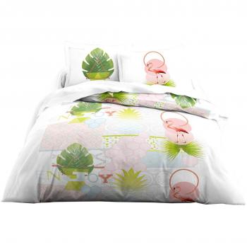 Set de literie 220x240 cm – Zen Puerto Rico (Couleur unie)