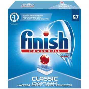 Pastillas para Lavavajillas Powerball Classic Finish, 57 uds