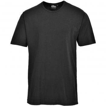 Portwest Thermal Short Sleeve T Shirt Black S