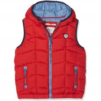 Chaleco Pepe Jeans Nolan JR para Niños, Rojo (Royal Red), Talla 12