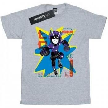 Boy’s Big Hero 6 Hiro Anime Tee – White, 7–8 Years Old