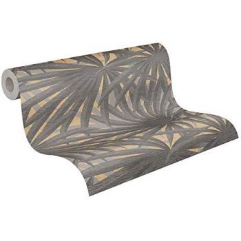Tropical Jungle Metallic Vinyl Wallpaper