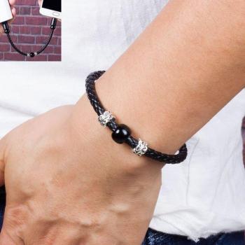 Jewelry Style USB Charging Cable Bracelet for iPhone, Huawei, Type C, Micro USB