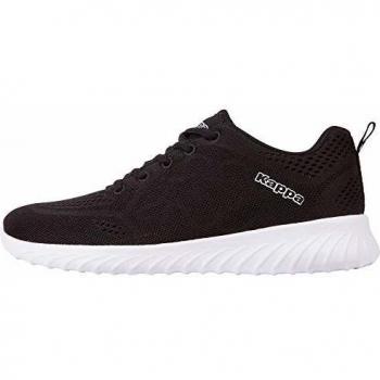 Unisex Kappa Affel Turnschuh, sportlich und casual, schwarz/weiß