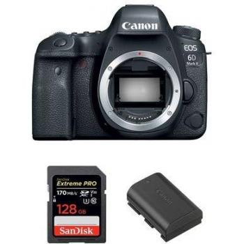 Canon EOS 6D Mark II Body + Tarjeta SDXC 128 GB Extreme Pro 170 MB/s + Batería LP‑E6N