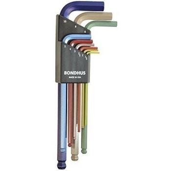 Bondhus ColorGuard 69499 Ball End L-Wrench Set