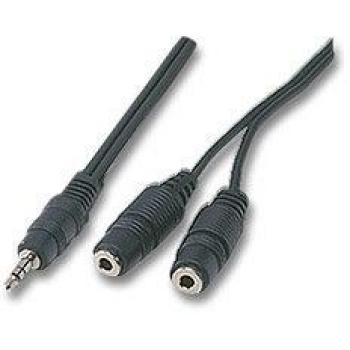 Cable de Audio 3,5mm 1,8 m Negro Manhattan