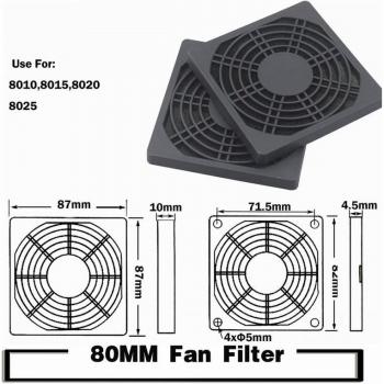 5PCS YOUNUON Computer Fan Dust Filter Protector