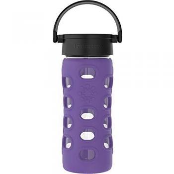 Lifefactory Iris Glas-Trinkflasche 350 ml mit Classic Cap
