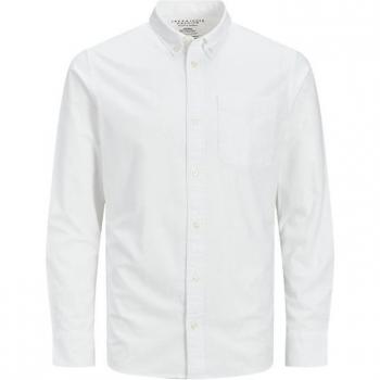 Camisa Oxford Blubrook en Blanco, Manga Larga