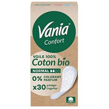 Vania Confort 30 protejeslips de flujo normal con algodón bio