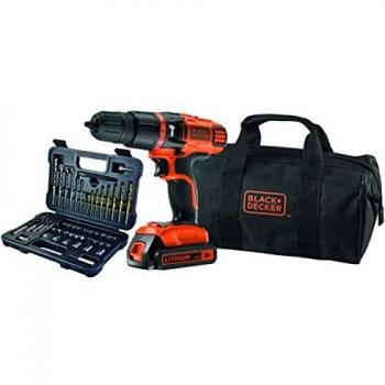 Black&Decker Kit Trapano Avvitatore 18V con 2 Batterie