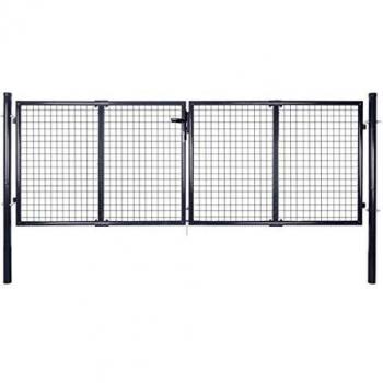 Vetro di cancellazione in rete zincata 289x125 cm grigio