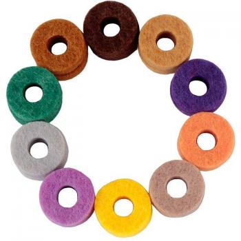10Pcs Round Felt Washer Pads for Cymbal Stands
