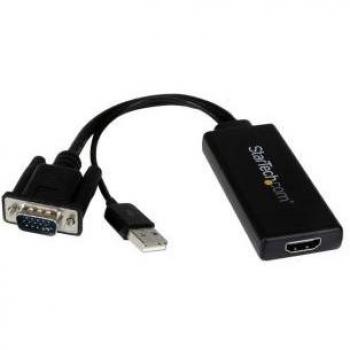 Adaptateur VGA à HDMI avec audio et alimentation USB de Startech