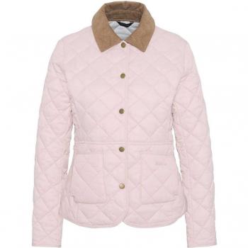 Women's L Pink Barbour Light Quilt Coat