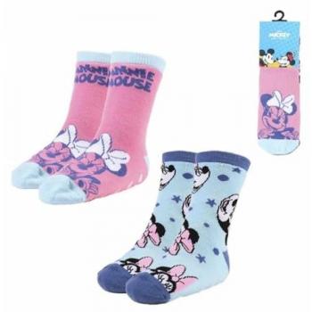 Calcetines Antideslizantes Minnie Mouse Multicolor (2 Unidades)