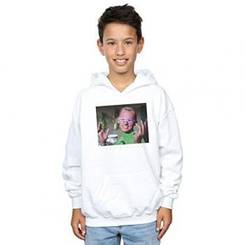 DC Comics Boy’s Batman Series The Riddler Graphic Hoodie – 7‑8 Yrs, White