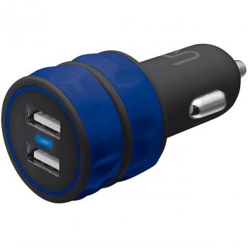 TruCharge Urban Dual USB Car Charger Azul