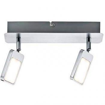 Paulmann LED Deckenleuchte Spot Mic Chrom 2×4,5 W – warmweiß 3000 K dreh