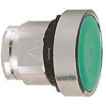 Schneider ZB4BA3 Testa Pulsante Verde, Bianco