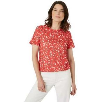 Haut à manches courtes avec ourlet bouffant pour femmes Maine