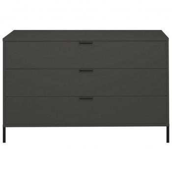 Kommode MÄUSBACHER Bonnie, B/H/T: 119 cm x 67 cm x 45 cm, grau (anthrazit matt lack)