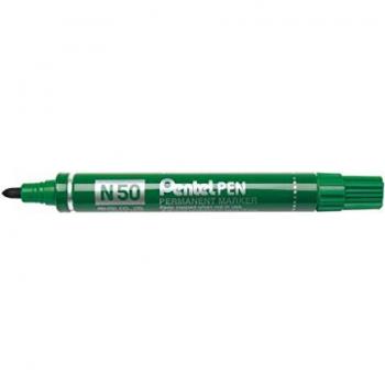 Marcatore Permanente Pentel N50‑BE Verde 4,30 mm – Kit di 12 unità