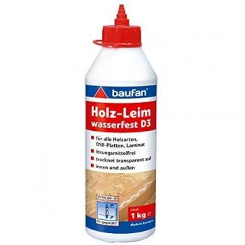 Baufan 1 kg Holz-Leim D3 Wasserfest Lösemittelfrei innen & außen